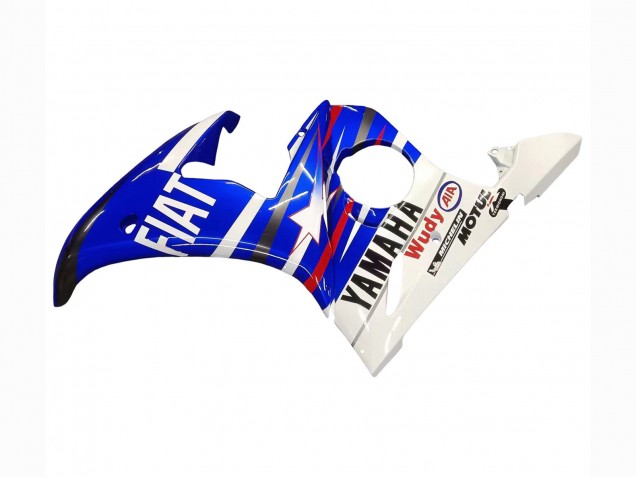 2005 Yamaha YZF 600 R6 Motorcycle Fairings - Blue White Red Motul Michelin Fiat Canada