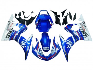 Purchase 2005 Yamaha YZF 600 R6 Motorcycle Fairings - Blue White Red Motul Michelin Fiat Canada