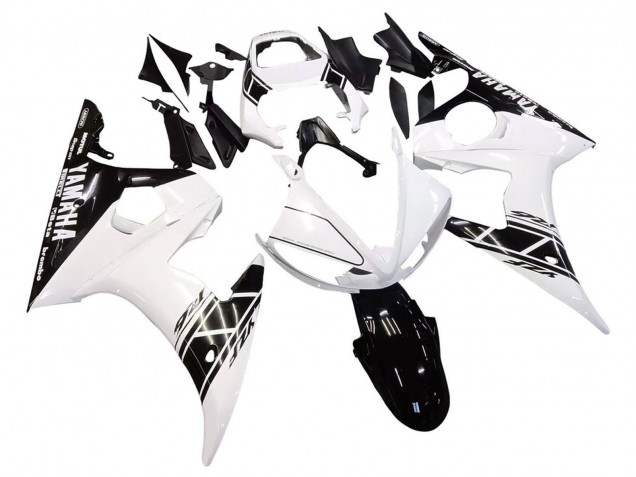 2005 Yamaha YZF 600 R6 Motorcycle Fairings - White Black Canada