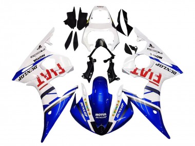 Purchase 2005 Yamaha YZF 600 R6 Motorcycle Fairings - White Blue Dunlop Fiat Motul Canada