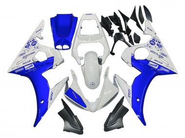 Purchase 2005 Yamaha YZF 600 R6 Motorcycle Fairings - White Blue Yamalube Canada