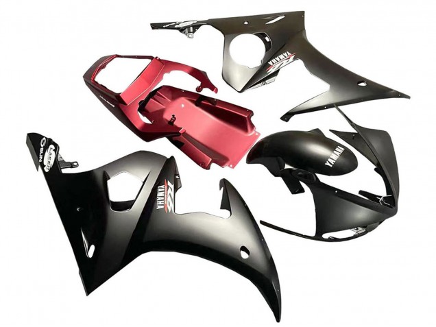 2005 Yamaha YZF 600 R6 Motorcycle Fairing - Matte Black Red Canada