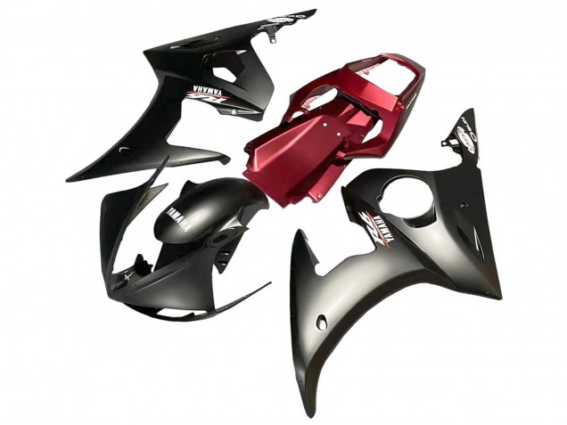 2005 Yamaha YZF 600 R6 Motorcycle Fairing - Matte Black Red Canada