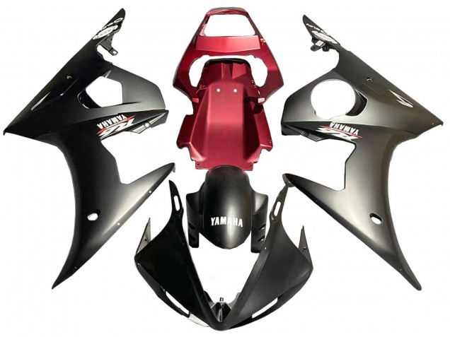 2005 Yamaha YZF 600 R6 Motorcycle Fairing - Matte Black Red Canada