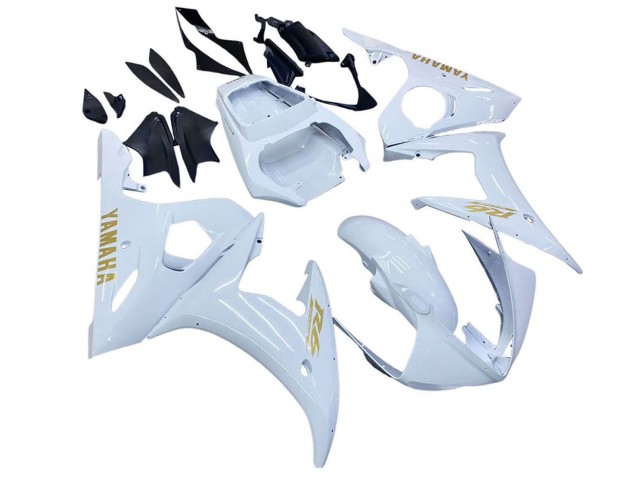 2005 Yamaha YZF 600 R6 Motorcycle Fairings - White Gold Canada