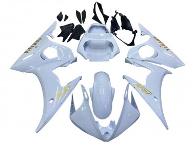 Purchase 2005 Yamaha YZF 600 R6 Motorcycle Fairings - White Gold Canada