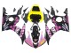 2005 Yamaha YZF 600 R6 Motorcycle Fairings - Black Pink Yellow Repsol 46 Canada