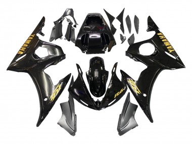 Purchase 2005 Yamaha YZF 600 R6 Motorcycle Fairings - Black Gold Canada