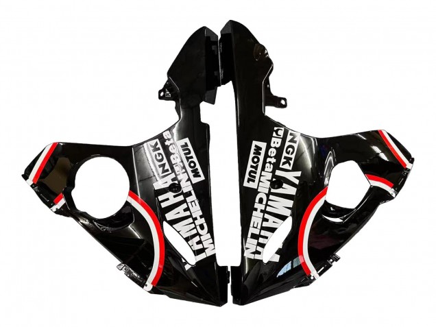 2005 Yamaha YZF 600 R6 Motorcycle Fairings - Glossy Black White Lucky Strike Motul Canada