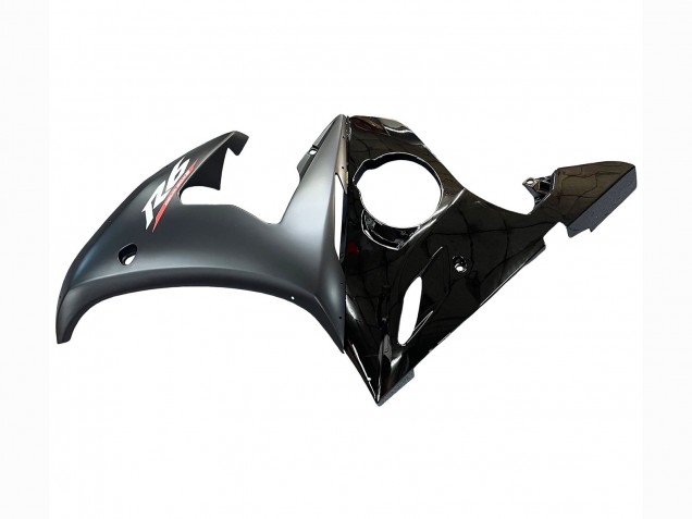 2005 Yamaha YZF 600 R6 Motorcycle Fairings - Glossy Black Matte Black Gold Canada