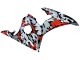 2005 Yamaha YZF 600 R6 Motorcycle Fairings - Black Red Grey Camouflage Canada