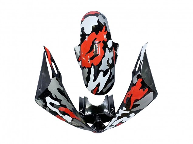2005 Yamaha YZF 600 R6 Motorcycle Fairings - Black Red Grey Camouflage Canada