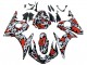 2005 Yamaha YZF 600 R6 Motorcycle Fairings - Black Red Grey Camouflage Canada