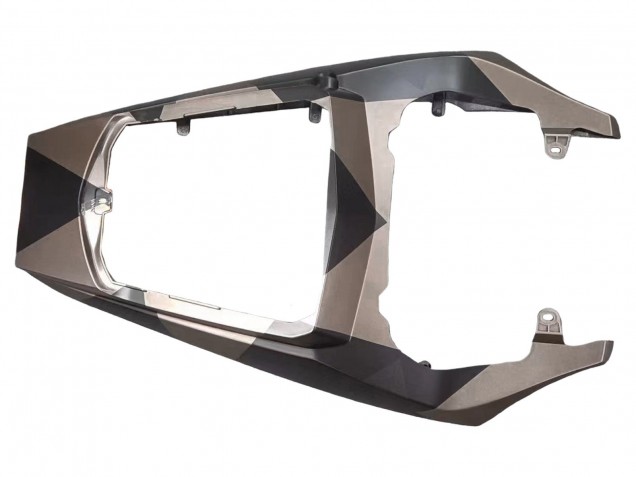 2005 Yamaha YZF 600 R6 Motorcycle Fairings - Matte Black Grey Geometric Canada