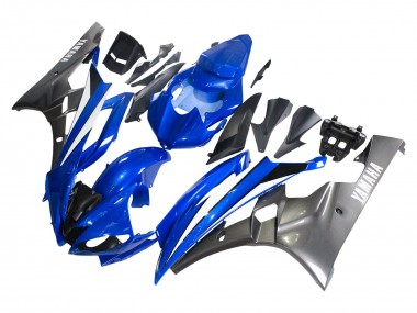 Purchase 2006-2007 Yamaha YZF 600 R6 Motorcycle Fairings - Blue White Glossy Black Canada