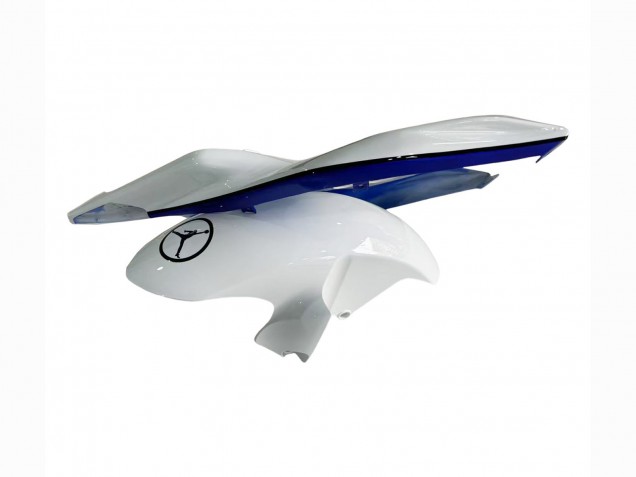 2006-2007 Yamaha YZF 600 R6 Motorcycle Fairings - White Blue Jordan Canada
