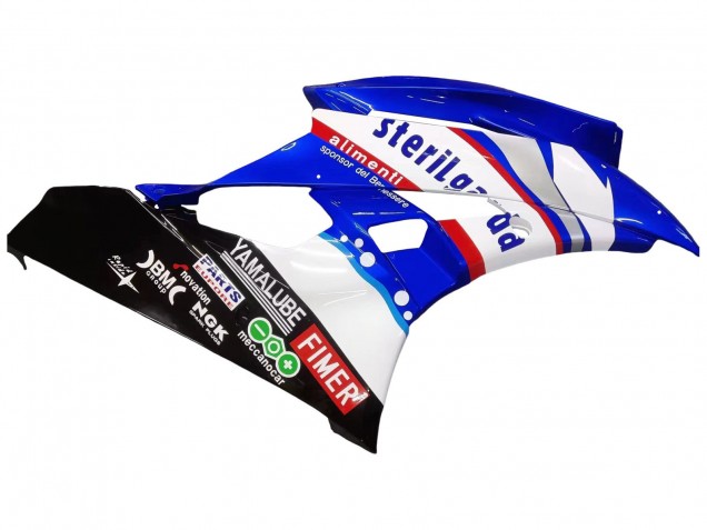 2006-2007 Yamaha YZF 600 R6 Motorcycle Fairings - White Blue Black Fimer Volvo Yamalube Sterilgarda Canada