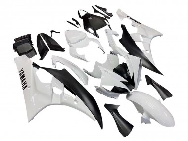 Purchase 2006-2007 Yamaha YZF 600 R6 Motorcycle Fairings - White Matte Black Canada