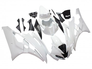 Purchase 2006-2007 Yamaha YZF 600 R6 Motorcycle Fairings - White Canada