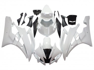 Purchase 2006-2007 Yamaha YZF 600 R6 Motorcycle Fairings - White Canada