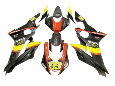 Purchase 2008-2016 Yamaha YZF 600 R6 Motorcycle Fairings - Yellow Orange Black Carbon Fiber Style Canada