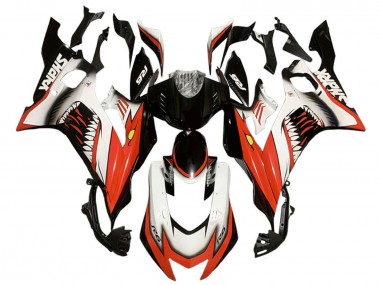 Purchase 2017-2023 Yamaha YZF 600 R6 Motorcycle Fairings - White Red Black Shark Canada