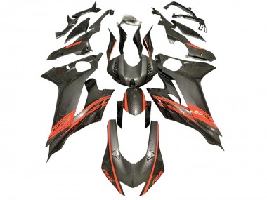 Purchase 2017-2023 Yamaha YZF 600 R6 Motorcycle Fairings - Red Black Carbon Fiber Style Canada