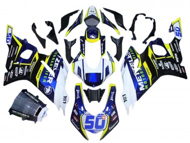 Purchase 2017-2023 Yamaha YZF 600 R6 Motorcycle Fairings - White Yellow Blue Canada