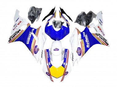 Purchase 2017-2023 Yamaha YZF 600 R6 Motorcycle Fairings - White Blue Yellow Rothmans Canada