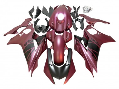Purchase 2017-2023 Yamaha YZF 600 R6 Motorcycle Fairings - Maroon Red Matte Black Canada