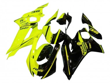 Purchase 2017-2023 Yamaha YZF 600 R6 Motorcycle Fairings - Neon Yellow Glossy Black Split Canada