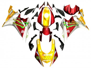 Purchase 2017-2023 Yamaha YZF 600 R6 Motorcycle Fairings - Gold Red Green Monster Canada