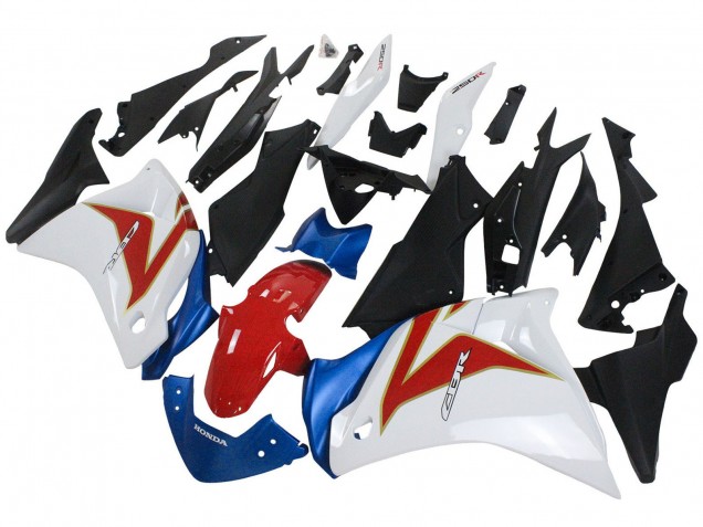 2011-2015 Honda CBR250RR Motorcycle Fairings - White Red Light Blue Canada