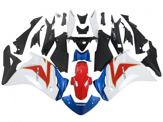2011-2015 Honda CBR250RR Motorcycle Fairings - White Red Light Blue Canada
