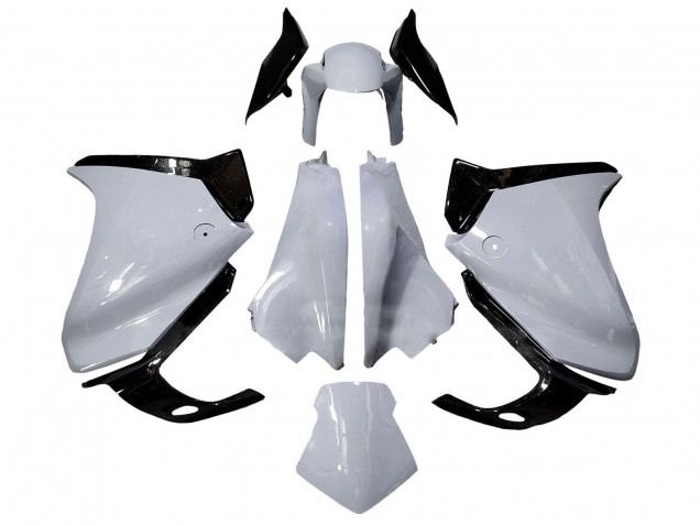 2010-2014 Honda VFR 1200 Motorcycle Fairings - White Glossy Black Canada
