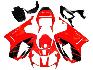 Purchase 2000-2006 Honda VTR1000 Motorcycle Fairings - Red Glossy Black Stripe Canada