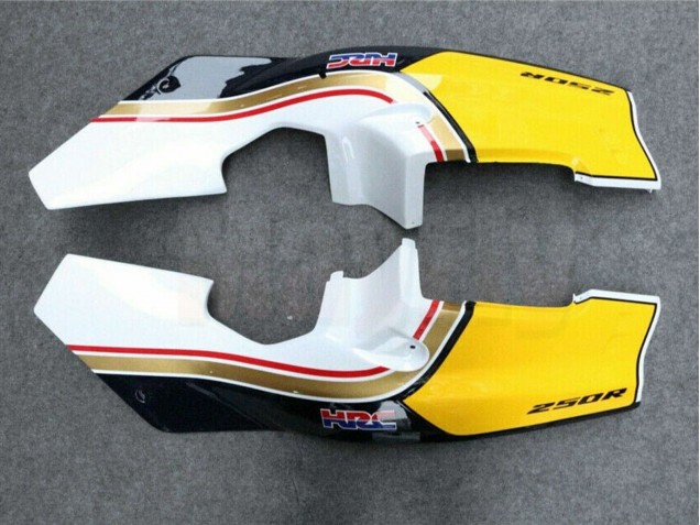 1988-1989 Honda NSR250R Motorcycle Fairings - White Yellow Gold Glossy Black Canada
