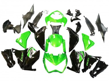 Purchase 2013-2018 Kawasaki Z800 Motorcycle Fairings - Green Glossy Black Canada