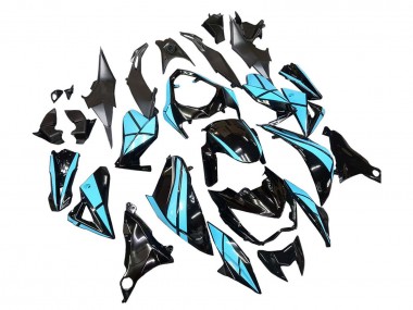 Purchase 2013-2018 Kawasaki Z800 Motorcycle Fairings - Light Blue Glossy Black Canada