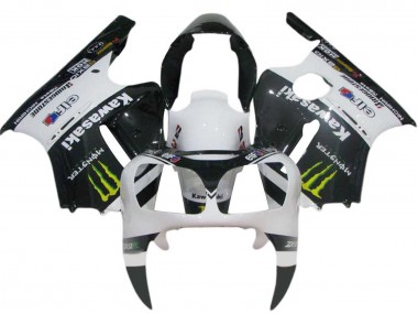 Purchase 2000-2001 Kawasaki ZX12R Motorcycle Fairings - White Black Yellow Elf Monster Canada