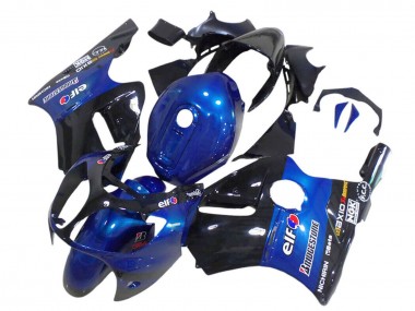 Purchase 2000-2001 Kawasaki ZX12R Motorcycle Fairings - Blue Glossy Black Elf Bridgestone Canada