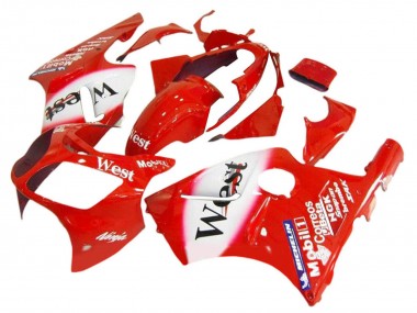 Purchase 2000-2001 Kawasaki ZX12R Motorcycle Fairings - Red White Black West Canada