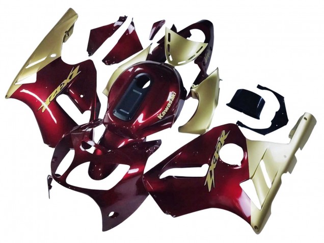 2000-2001 Kawasaki ZX12R Motorcycle Fairings - Red Gold Canada