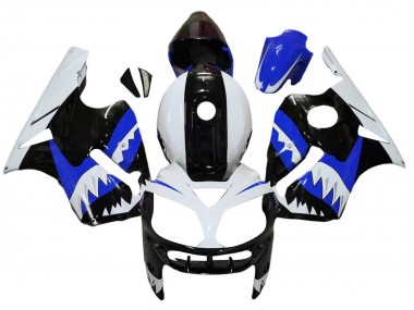 Purchase 2002-2006 Kawasaki ZX12R Motorcycle Fairings - White Blue Black Shark Canada
