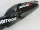 2000-2001 Kawasaki ZX9R Motorcycle Fairings - Glossy Black White West Canada