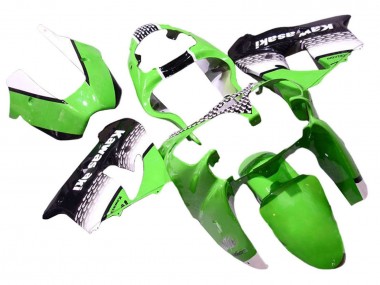 Purchase 2000-2001 Kawasaki ZX9R Motorcycle Fairings - Green White Black Canada