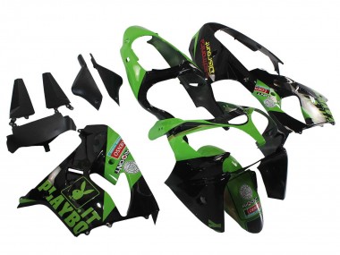 Purchase 2000-2001 Kawasaki ZX9R Motorcycle Fairings - Green Black Playboy DENSO Canada