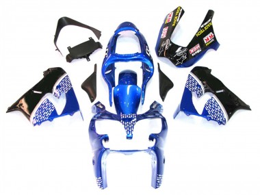 Purchase 2000-2001 Kawasaki ZX9R Motorcycle Fairings - Blue White Black Canada