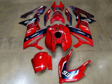 Purchase 2019-2020 Honda CBR650R Motorcycle Fairings - Red White Dark Blue HRC Pull&Bear 93 Canada
