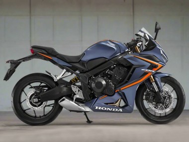 Purchase 2019-2020 Honda CBR650R Motorcycle Fairings - Glossy Dark Blue Orange Black Canada